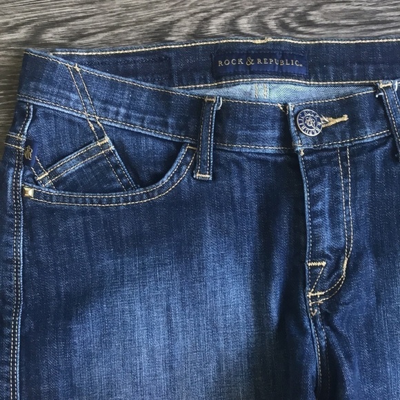 ROCK & Republic Hula stretch denim shorts 6 - Picture 2 of 11
